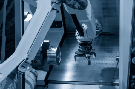 ロボットメーカーの位置決めステージ導入事例